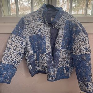 NWT Avec Les Filles Patchwork jacket size medium